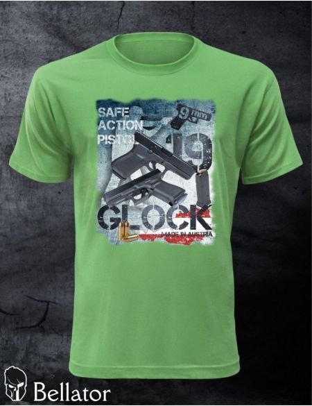 Tričko Glock 19 zelená