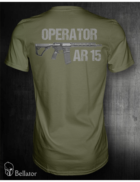 Tričko AR 15 Operator L Olivová