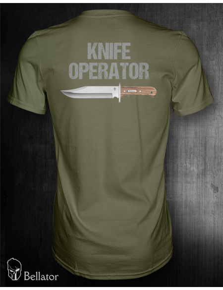 Tričko Knife Operator Olivová