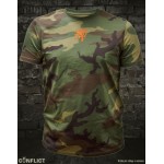 Camouflage T-shirt Czech lion orange 