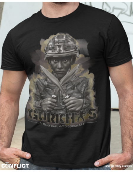 Tričko Gurkhas černé