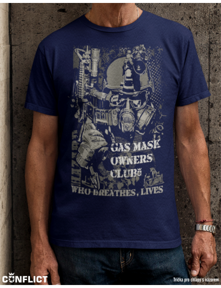 T-shirt face mask Navy M