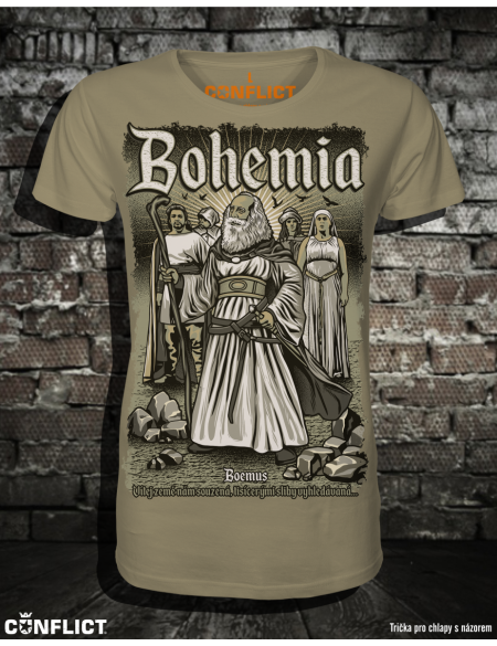 Tričko Otec Čech khaki 3XL
