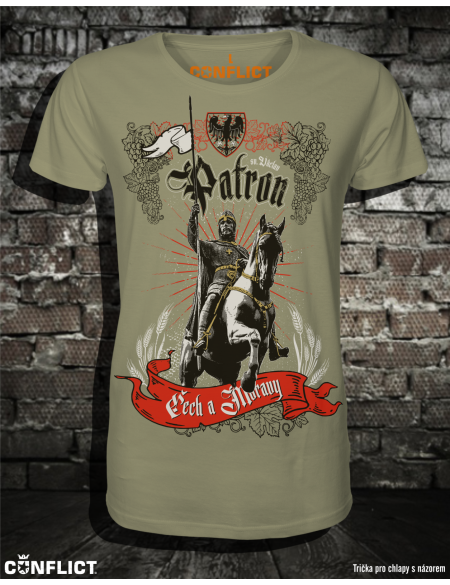 T-shirt Saint Wenceslas khaki 3XL
