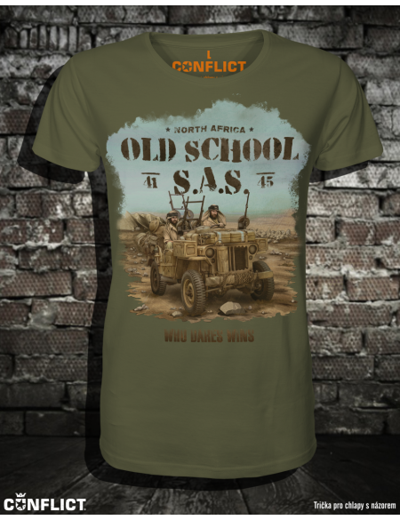 T-shirt SAS old school olive S