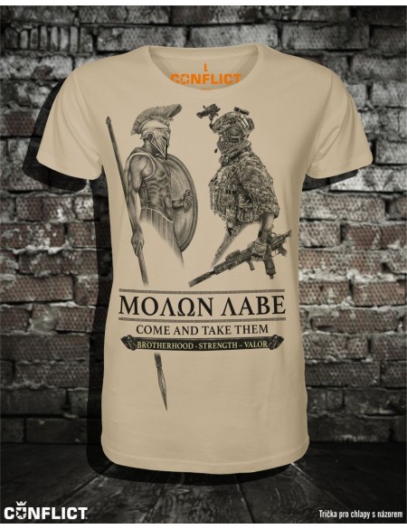 T-shirt Molon Labe evolution S
