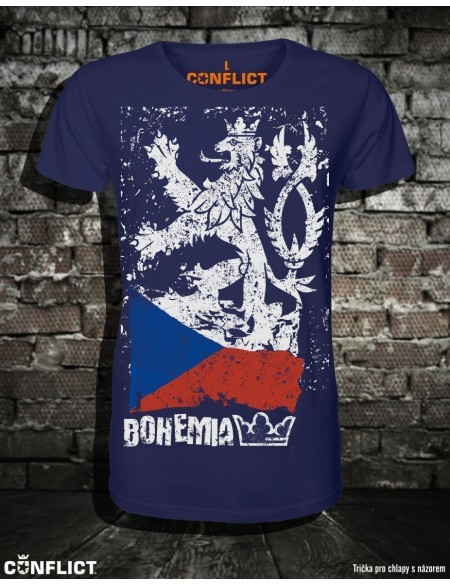 Tričko Bohemia tmavě modrá 4XL