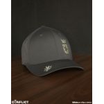 Flexfit Kšiltovka s Conflict štítem 6panel - Grafitová S/M