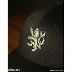 Flexfit Kšiltovka s lvíčkem 5panel - Černá/béžová L/XL