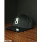 Flexfit Kšiltovka s Conflict logem 5panel - Černá/béžová S/M