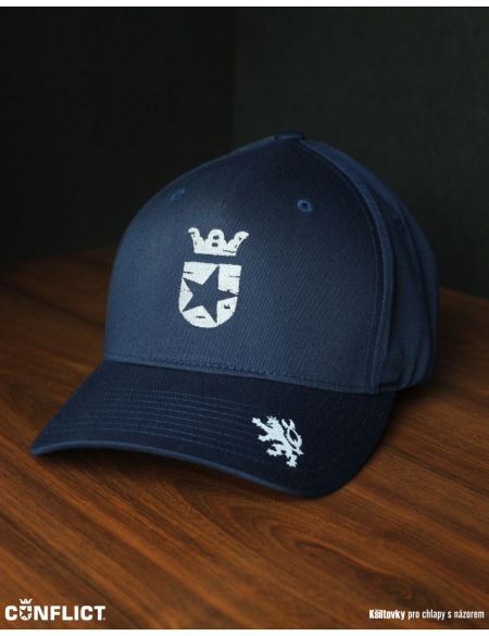 Flexfit Kšiltovka s Conflict logem 5panel - Navy