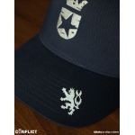 Flexfit Kšiltovka s Conflict logem 5panel - Navy S/M