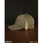 Flexfit Kšiltovka s lvíčkem štítem 6panel - olivová
