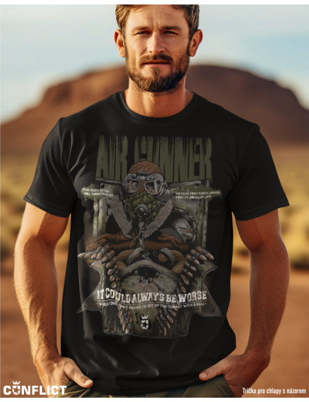 Tričko Air Gunner černé